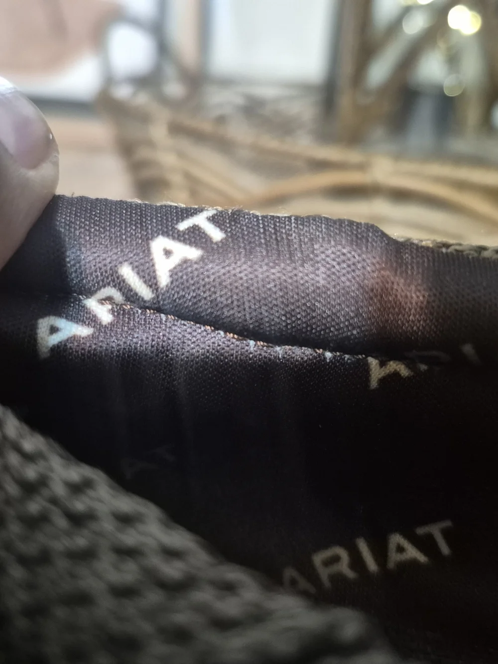 Ariat Olive Knit Slip-On Loafers